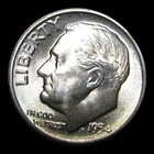 1954-S Roosevelt Dime Silver --- Gem BU+ FB? Condition Stunning Coin --- #PP958