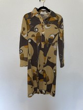 Vintage 1960s Triandra Frederick Altmann Multicolor Acrylic Wool Dress size 12
