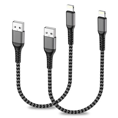 iPhone Ladekabel Kurz 2Pack 0.3M, USB A auf Lightning Kabel Kurz MFi