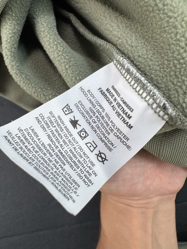 NIKE Sportswear Air Max Poly Fleece felpa con cappuccio e joggers vestito taglia media verde - Foto 14 di 23