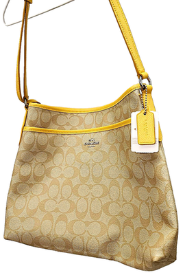 Coach F34938 IMBDX Signature File Crossbody Bag - Khaki/Saddle for