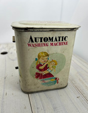 Giocattoli Moderni Giappone Vintage Latta Lavatrice Little Miss Housekeeper Masudaya