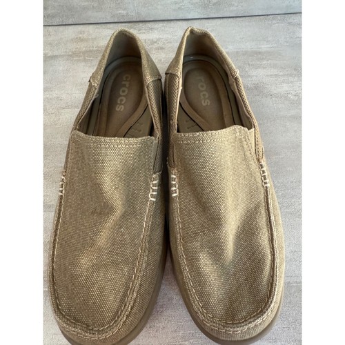 Crocs Para Hombres Mocasines Sin Cordones Informales Lona Zapatos Cómodos Talla 8 - Imagen 4 de 8