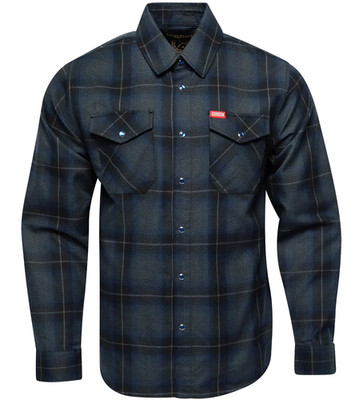 DIXXON Flannel ''Benchmark'' Men's 2XL XXL Plaid Pearl Snap Button Shirt