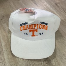 VTG 1998 Tennessee Volunteers Snapback Hat NWT National Champs Logo 7 White Cap