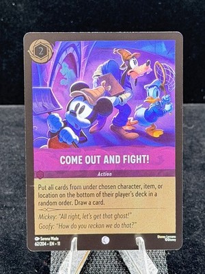 Disney Lorcana-Winterspell-Come Out and Fight!-#62-Cold Foil-M/NM