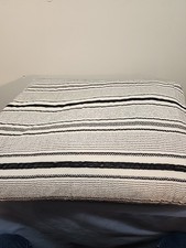 Magnolia Hearth And Hand Textured Black Cream Quilt Full/Queen