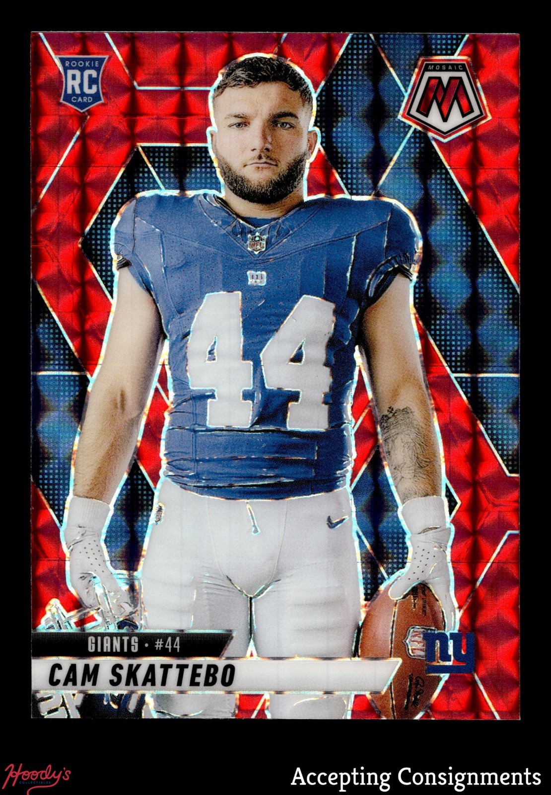 2025 Panini Mosaic Mosaic Red Variation #271 Cam Skattebo RC ROOKIE GIANTS