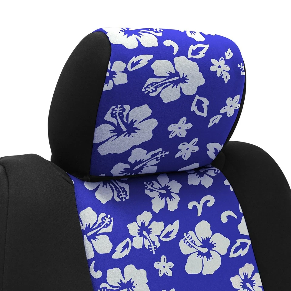 For Plymouth Neon 00-01 Seat Cover CR-Grade Neoprene 2nd Row Black & Hawaiian Foto 2 de 4