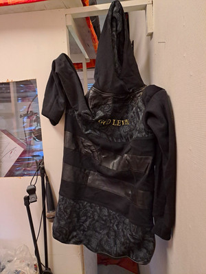 CARL&SONS Herren Hoodie Schwarz Gr. 2XL Baumwolle Reißverschluss Druckgrafik