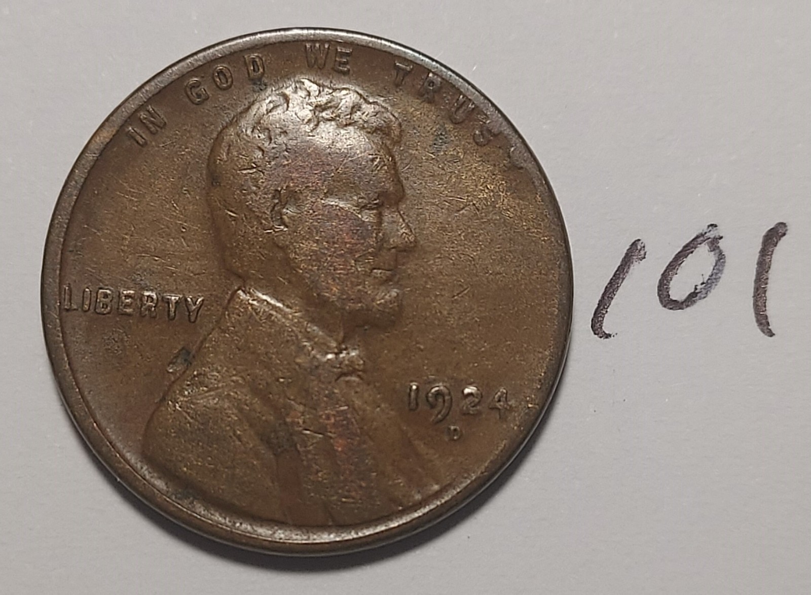 1924-D Lincoln Wheat Cent    #101