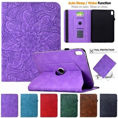 Für iPad 11/10/9/8/7/6th Gen Pro Air 11 Leder Smart Case Drehbare Schutzhülle 