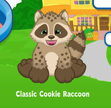 Webkinz Classic Cookie Raccoon Virtual PET Adoption Code Only Messaged Webkinz 