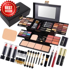 58-Color Makeup Palette Kit Eyeshadow Blush Concealer Eyeliner Brow Mirror