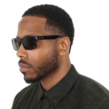 Salvatore Ferragamo Grey Rectangular 58 mm Men's Sunglasses SF960S 001 58