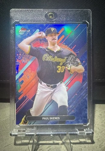 2025 Topps Finest Rare Paul Skenes #234 Blue Refractor /99