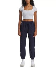 Reebok Women's Pants Sz XS Pull-On Logo Woven Track