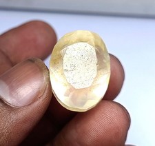36.45 CT Oval Cut Natural White Sapphire IGL Certified Loose Gemstone 5JOT