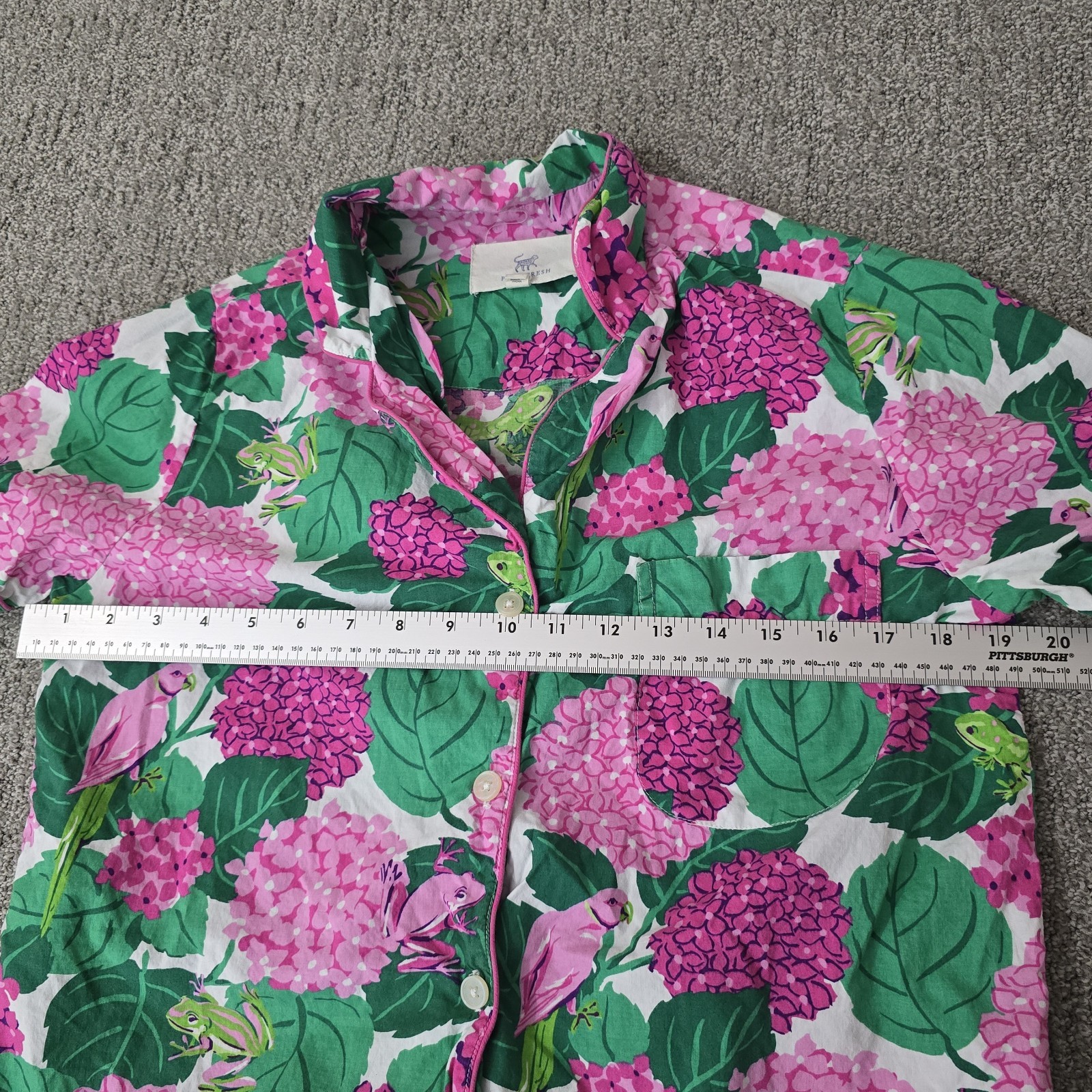 Printfresh Secret Garden Pink Hydrangea Pajama Se… - image 8