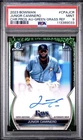 2023 Bowman Chrome Junior Caminero Auto 1st Green Grass Refractor /99 PSA 9