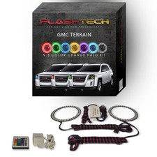 RGB Angel Eye LED Halo kit with IR Remote for 2010-2016 GMC Terrain Headlights