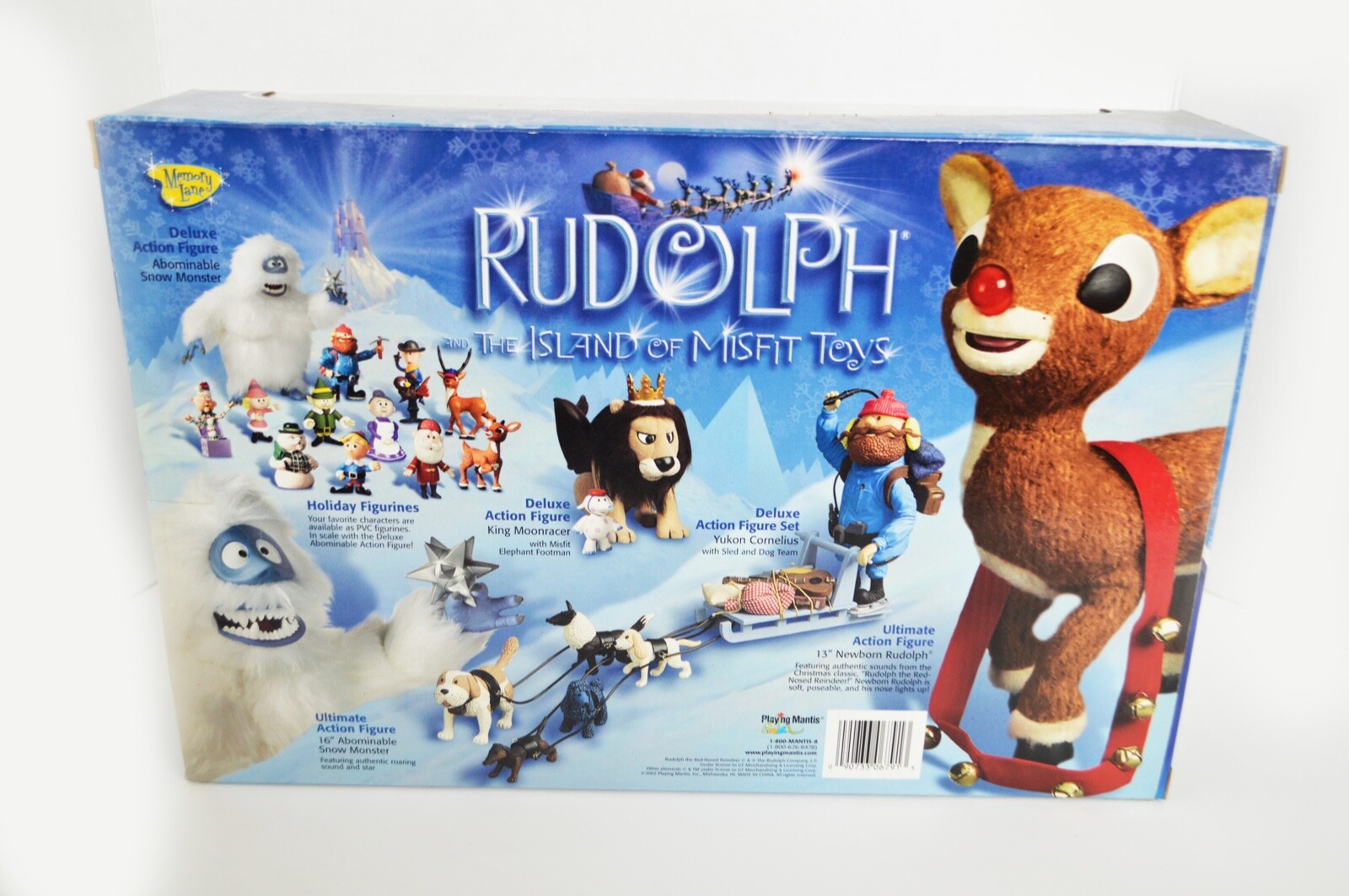 Be More Rudolph RUDOLPH + MISFIT TOYS COMET/CHARLIE IN BOX/RUDOLPH - FIG SET - RANKIN ...