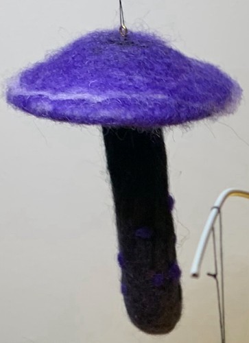 Mushroom Toadstool Decoration Handmade Needle Felted Spooky Halloween Gift Home - Picture 8 of 8