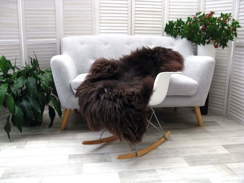 Lammfell Teppich BRITISH HERDWICK echtes weiches dichtes Fell natürliches Lammfell J291 - Bild 6 von 11