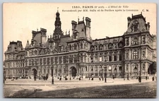 Postcard Paris L'Hotel de Ville Reconstruit par MM Ballu et de Perthes B265