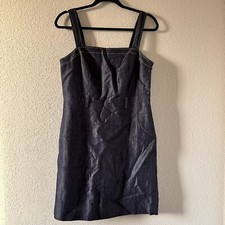 LOFT Chambray Blue Dress Women size 8P 