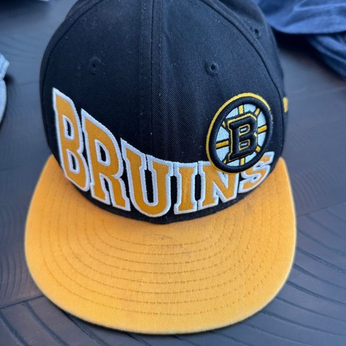 NHL Boston Bruins Official Snapback Cap Black Yellow Hockey Fan Merchandise