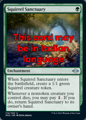 MTG 4x SQUIRREL SANCTUARY EXC - OASE DER EICHHÖRNCHEN - MH2 - MAGIC