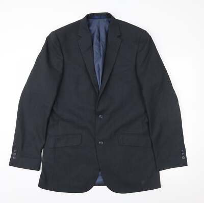 Taylor & Wright Herren Anzugjacke blau Polyestermischung Größe 40