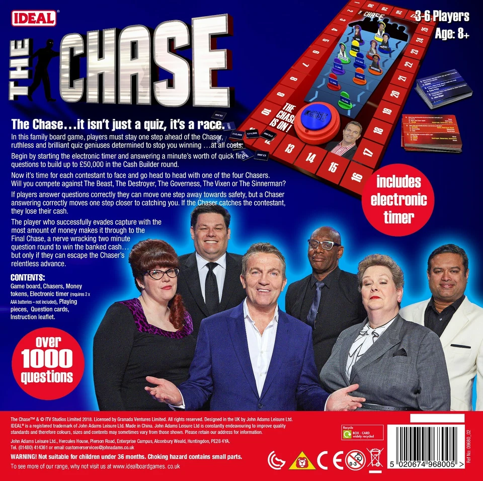 The Chase TV Electronic Board Game by IDEAL - Interactive Quiz Fun for All Ages - Image 2 of 4
