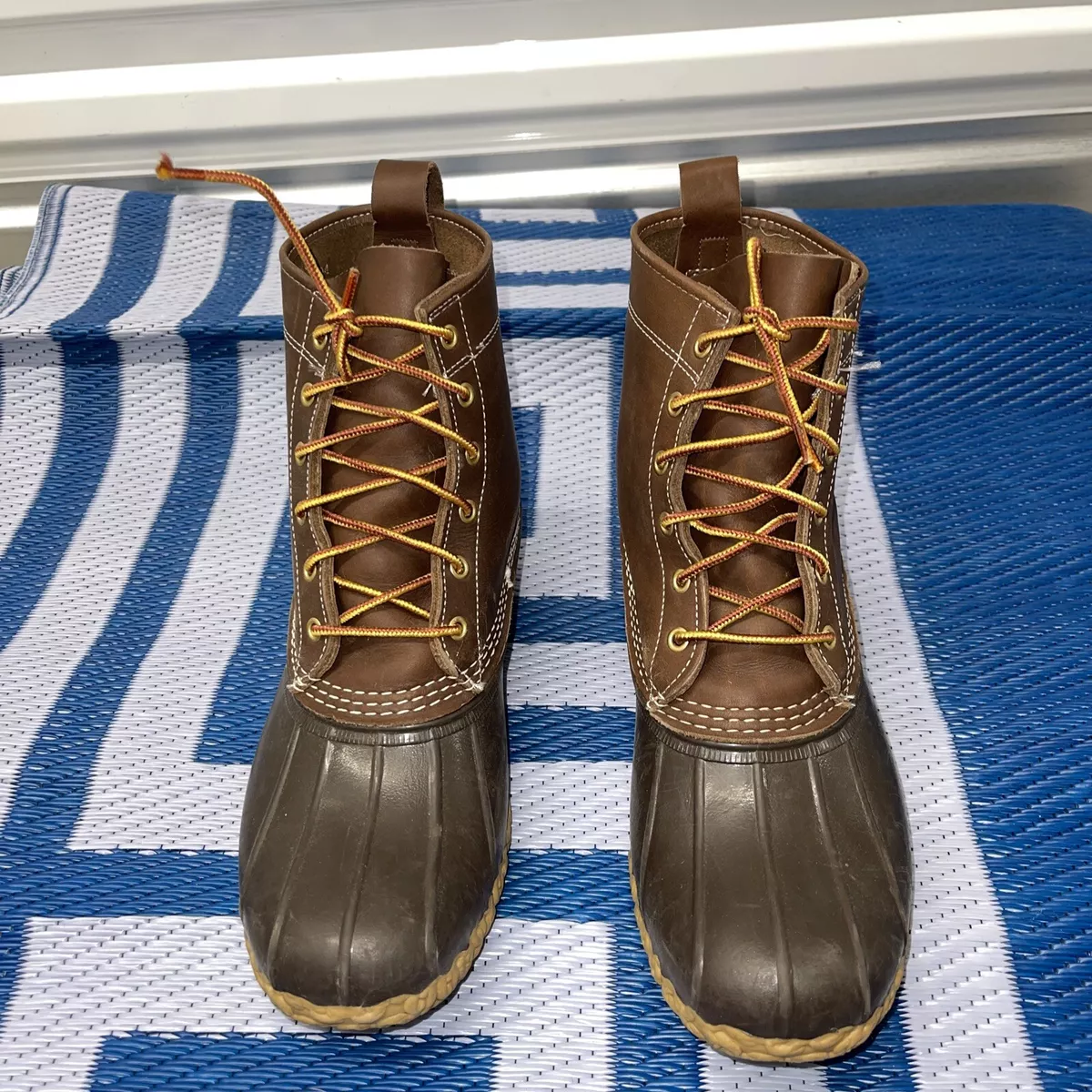 Lacing up top bean boots