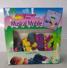 Vintage Plush Dinosaur Pals Musical Mobile