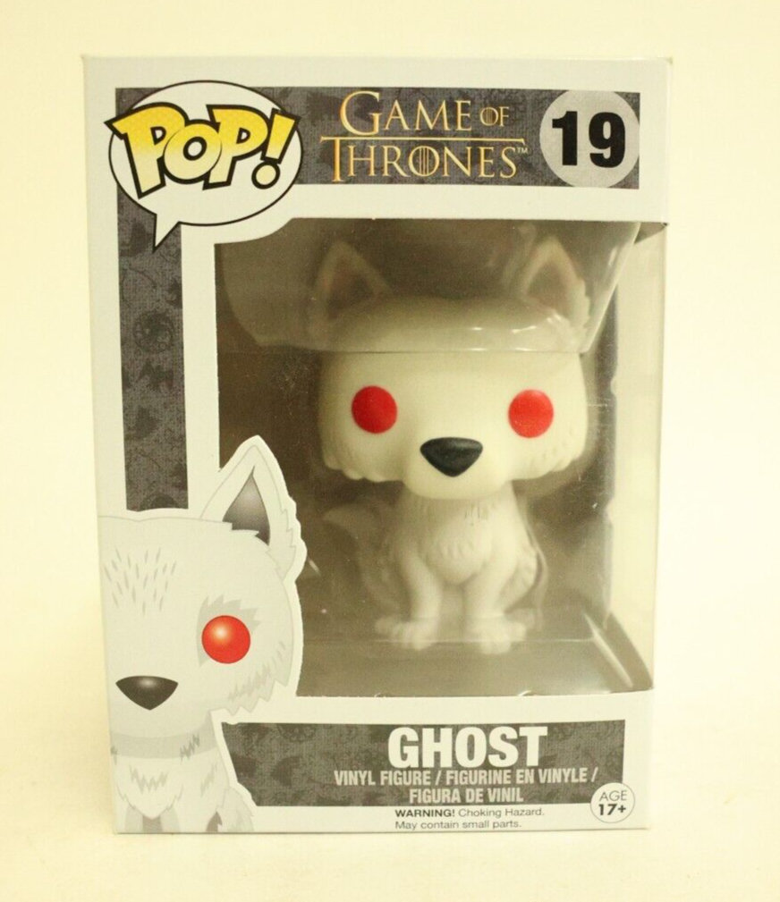 Funko 19 Game of Thrones Ghost vinyl figure. Boxed Excellent