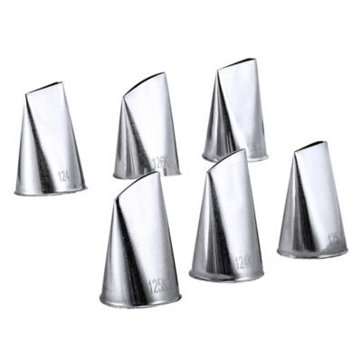 6PCS Russische Paspeltipps Rohrleitungsdüsen Piping-Tipp Werkzeug Kuchen Keks