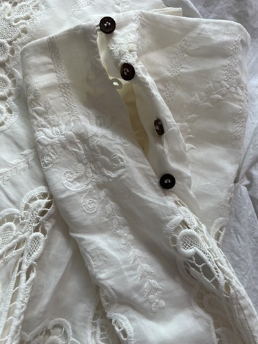 Dolce Vita Gorgeous Boho Lace Shorts In Ivory With Side Button Close Sz 14 NWOT - Picture 5 of 8