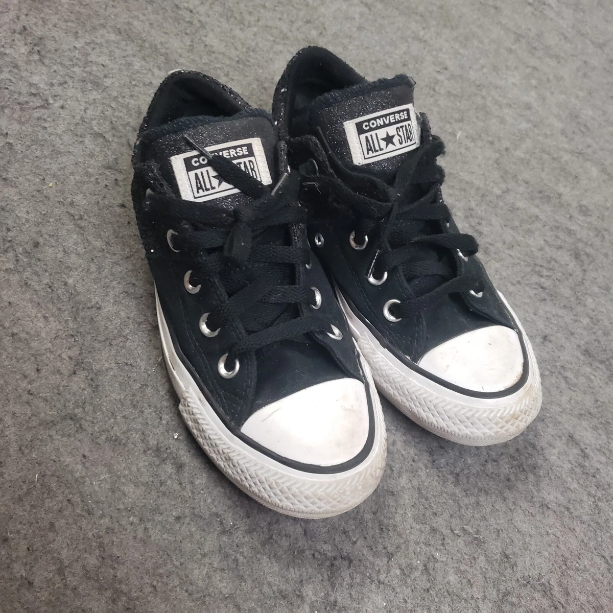 Converse all star black glitter low tops 2025