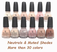 China Glaze Nail Lacquer - BEIGE & NEUTRALS Shades - Choose Any - FAST SHIPPING 