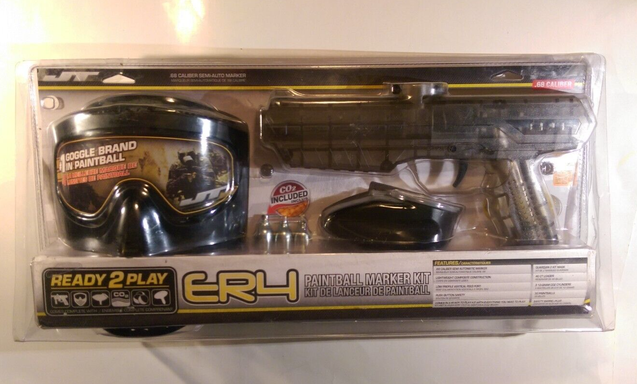 JT ER4 Paintball Marker Kit with Mask CO2 Paintballs Hopper & Barrel
