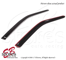 Black Tinted Out-Channel Vent Visor Deflector 2pcs For 1995-1999 Toyota Tercel