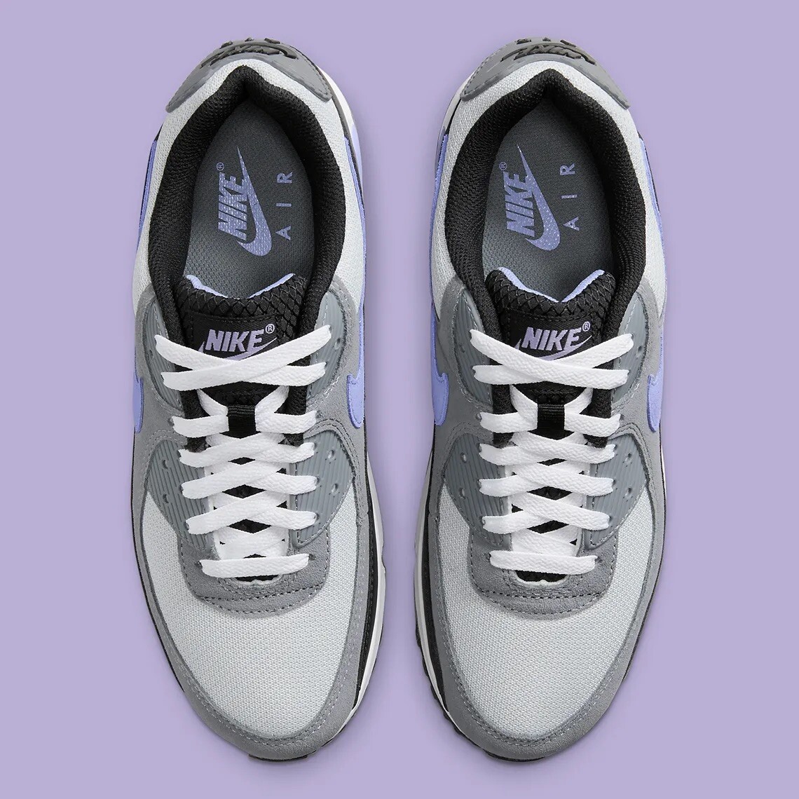 Nike Air Max 90 Cool Grey/White/Lilac Shoes Mens Size US 11