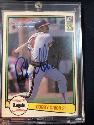 Angels Bobby Grich Auto /88!