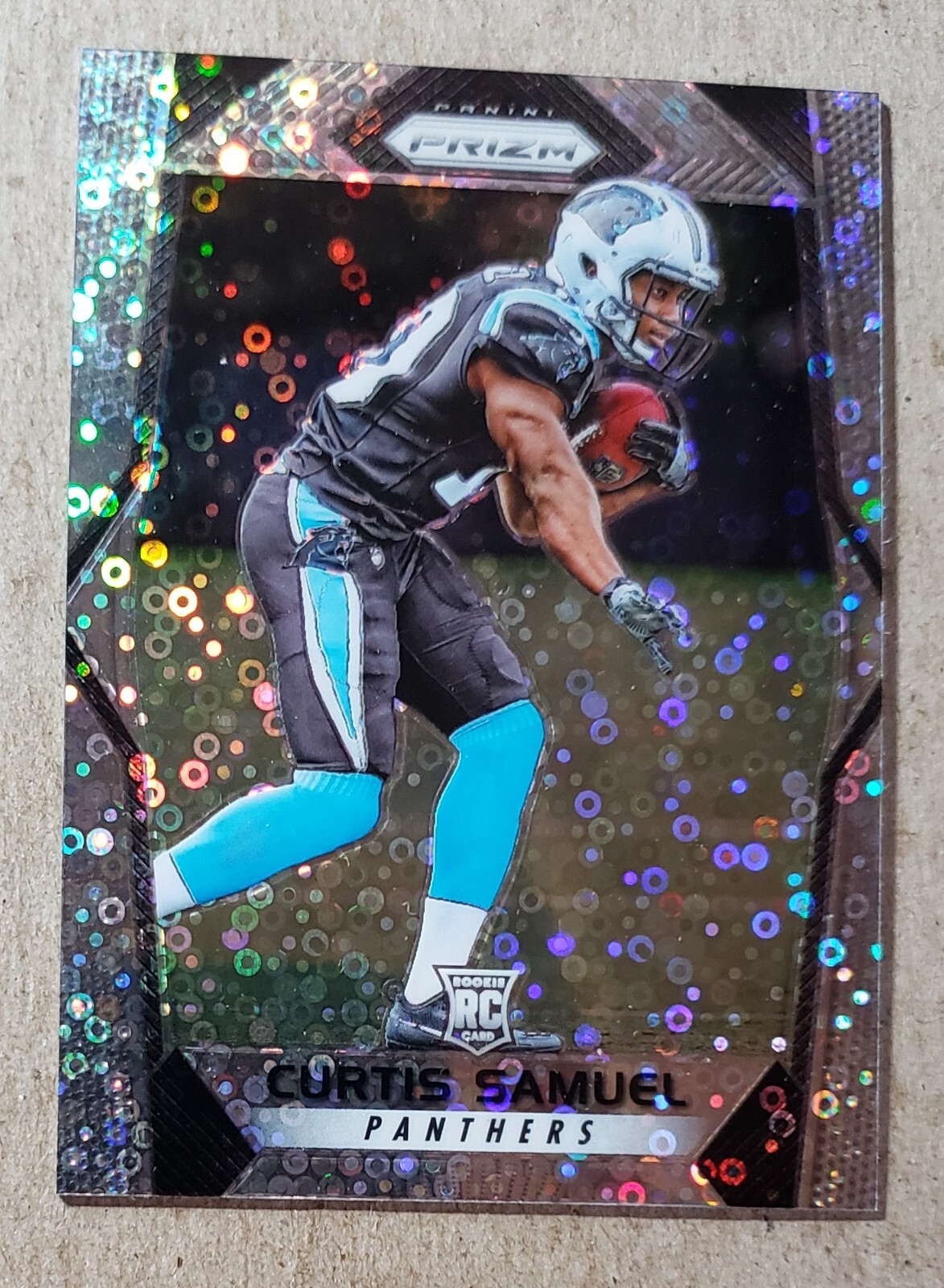 2017 Panini Prizm Disco Prizm Curtis Samuel RC #221 Carolina Panthers Rookie