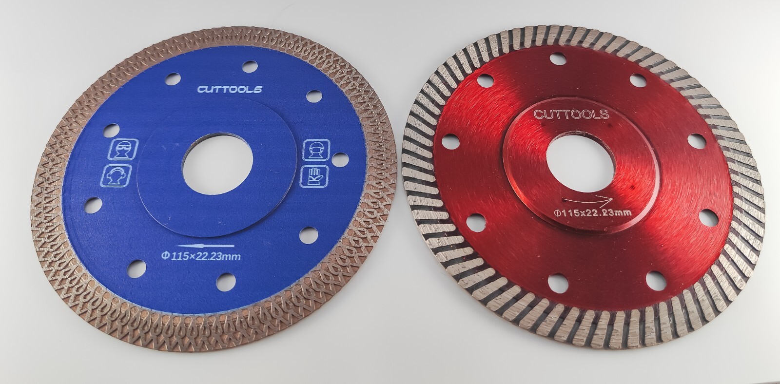 2x 115mm Diamond Cutting Discs 4.5" Angle Grinder Blade Tile Stone Concrete Tool