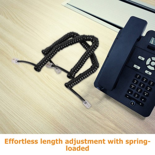 2 Pcs Hörerkabel Telefonkabel Für Festnetzanschlüsse Telefondatenkabel - Zdjęcie 12 z 12