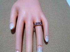 Estate10K Yellow Gold Red Ruby Gemstone ring size 7