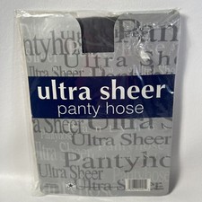 Ultra Sheer Pantyhose OSFM JET BLACK Fits 5'-5'8" 100-160 Lbs. NEW